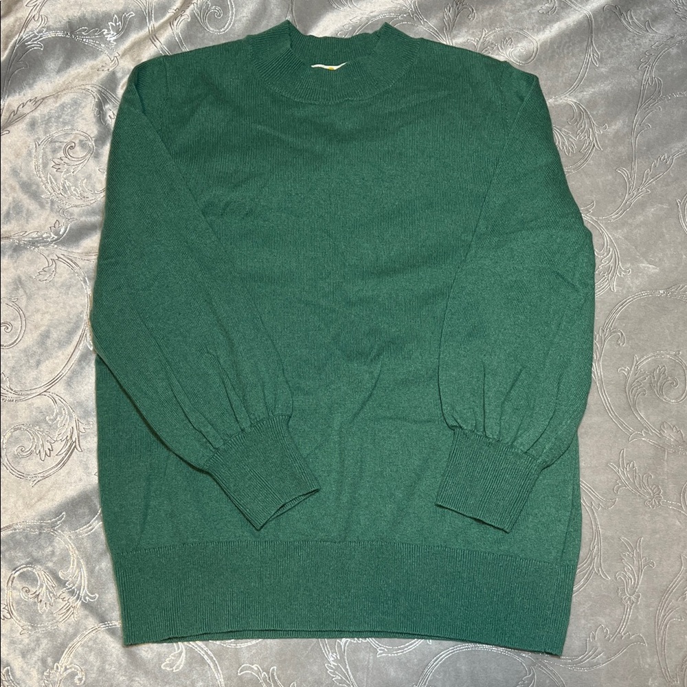 Boden Women's Green Crew Neck Sweater